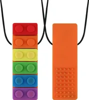 Beissring für babys Regenbogenfarbig Orange