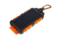 Xtorm Solar Ladegerät Powerbank - 10,000mAh - Schwarz, Wiederaufladbar mit Solarenergie, 3 Ports, Kompatibel mit Smartphone und Tablet