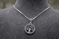 Lebensbaum 925 Silber Halskette Baum des Lebens Schmuck