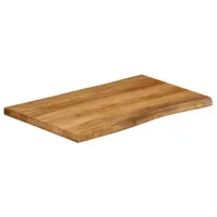 vidaXL Tischplatte mit Baumkante 70x60x2,5 cm Massivholz Mango