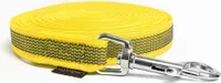 Mystique® Gummierte Schleppleine 20mm mit Handschlaufe Standard Karabiner gelb 7,5m