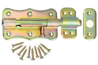 Gerader Schubriegel 100-160 mm verzinkt mit Knauf Schloßriegel Türschieber  