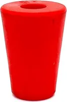 Alberts Premium Selection Gummistopfen, Laborstopfen rot Ø 35-45mm mit 17mm Bohrung