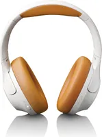 Lenco HPB-830GY - Kabelloser Bluetooth® Kopfhörer mit Active Noise Cancelling und eingebauten Mikrofonen - Grau/Weiß