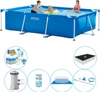 Rámový bazén Intex Rechteckig 300x200x75 cm - kombinovaný bazén Nabídka