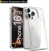 Für iPhone 16 Pro (6.3") - Transparent Schutzhülle Silikon Handy Hülle TPU Case Cover