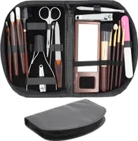 18 tlg Maniküre Make-up Pediküre Spiegel Nagelknipser Nagelschere Nagelzange Set
