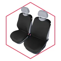3er Set Saferide Autositzbezüge PKW universal | Auto Sitzbezüge Kunstleder  Blau für Airbag geeignet | für Vordersitze und Rückbank | 1+1 Autositze