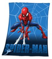 Marvel Spiderman XL Fleecedecke Kuscheldecke 130 x 160 cm, blau