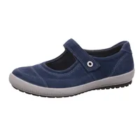 Legero Ballerina Blau Veloursleder Größe: 38 Normal