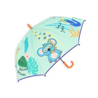 Milk&Moo Jungle Friends Regenschirm Kinder, Extra Leicht, Kinderregenschirm mit verstärkter Struktur, Stockschirm für Mädchen und Jungen, 8 Streben, Windfest, ca. 70 cm