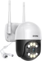 ZOSI 1080P Außen WLAN PTZ Dome Überwachungskamera, 2 Wege Audio, Personenerkennung, Spotlight Alarm, Farbnachtsicht