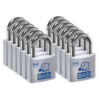 BASI - Vorhangschloss - SET - 12x VHS 630 - 25 mm - Gleichschließend Nr. 2503 - 12x6300-2501-2503