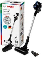 Bosch BBS611PCK modrá, bezsáčková, akumulátorová, 18 V, doba nabíjení 4 h