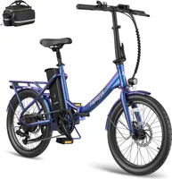 E-Bike 20 zoll klapprad Rostfreie Aluminiumlegierung bis zu 150 - 190 km Citybike 7 Gang Wasserdicht IPX4, Lila