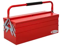 Skrzynka narzędziowa Durhand z 5 składanymi pojemnikami - Maks. 25 kg - 57 x 21 x 41 cm - Czerwony