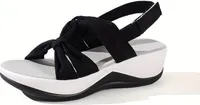 Damen Freizeit Sandalen mit ultraleichten EVA-Zwischensohle - AMALFI Schwarz 39/40