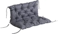Outsunny Bankauflage aus Polyester 100 x 98 x 8 cm, Dunkelgrau