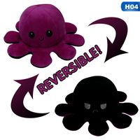 Wende Oktopus Octopus Plüschtier Doppelseitiges Kuscheltier Krake Wendepuppe 