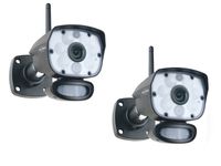 IP Videokameraset mit Bewegungsmelder & Farb Nachtsichtüberwachung, Appsteuerung