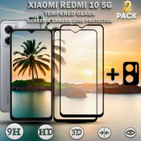 2-pack XIAOMI REDMI 10 5G screen protector a lens protector z tvrzeného skla 9H