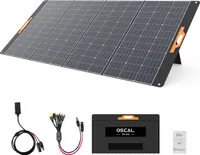 OSCAL PM400 Faltbares Solarpanel 400W Mobile Solaranlage für Powerstation Solarspeicher Solargenerator, IP65 Wasserdicht