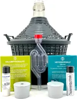 Alberts Premium Selection - 10 Liter Starterset Weinherstellung mit Glasballon, Hefe, uvm