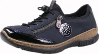 Rieker N3268-01 Schuhe Damen Halbschuhe Sneaker Schnürschuh, Größe:40 EU, Farbe:Blau