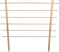 Rivanto® Rankhilfe Holzspalier Größe S, B 100 x H100 cm, Pflanzenstütze,Holz, Pflanzen-Rankhilfe für Gemüse, Blumen, Sträuchern