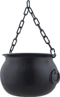 Großer Hexenkessel mit Kette Ø 20 cm | Schwarz