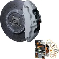 Foliatec Bremssattel-Lack-Set - Circuit Grey - 3 Komponenten