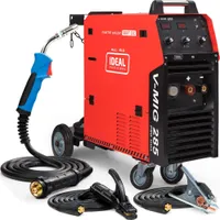 V MIG 285 4X4 PRO - 280A MIG/MAG Schutzgasschweißgerät 400V mit 4-Rollen Vorschub und Fahrwerk - MMA, Induktivität, Lötschweißen