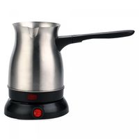 Cheffinger CF-ECMO.6: 600ml Elektrisch Roestvrij Staal Turks Espresso Koffiezetapparaat