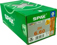 SPAX TELLERKOPF T-STAR PLUS T30 VOLLGEWINDE WIROX 200ST | 6x60 mm / 200 St.