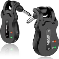 LEKATO 5,8 GHz Wireless Gitarre Digital System Sender Empfänger set 100ft