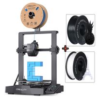 Creality Ender-3 V3 SE 3D Drucker, Mit 3,2"-Farbdisplay, 180mm/s Druck, automatische Nivellierung + 1KG Schwarz PLA-Filament+ 1KG Weiß PLA-Filament