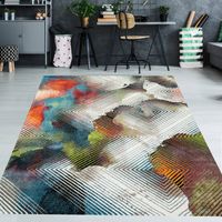 Moderner abstrakter Teppich in bunten Farben Größe - 160x230 cm