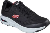 Skechers Arch Fit - Schwarz / Rot Polyester Größe: 46 Normal