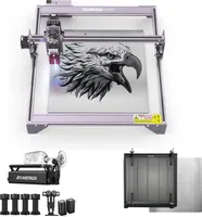 A5 Pro ATOMSTACK Graviermäschine 40w - 5.5W Output Gravur mit R3 Pro Roller Set und ATOMSTACK Wabenarbeitstisch Plattform 400*400*22mm
