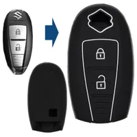 TBU car Autoschlüssel Hülle kompatibel mit Smart 3 Tasten - Schutzhülle aus  Silikon - Auto Schlüsselhülle Cover in Hellblau
