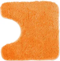 WohnDirect Badematte Mit WC Ausschnitt Florenz Grau 45 x 45 cm MIT Ausschnitt