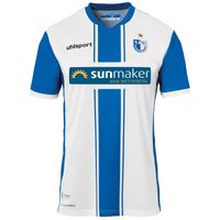 Uhlsport 1 FC Magdeburg Auswärtstrikot KA 2019/2020 Gr blau NEU M weiß 