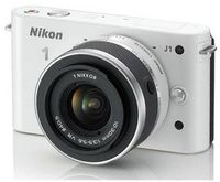 Nikon 1 J1 + NIKKOR 10-30mm VR, 10,1 MP, 3872 x 2592 Pixel, CMOS, Full HD, 234 g, Weiß