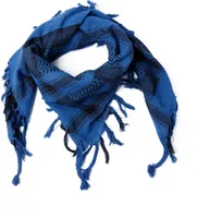 Palästinensertuch Shemagh Kufiya in Schwarz Blau