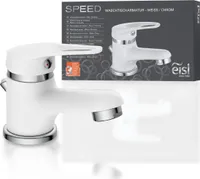 eisl SPEED Waschtischarmatur mit Zugstange, Wasserhahn Bad mit Ablaufgarnitur Waschbecken
