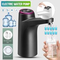 Elektrischer Wasserspender Touch Control Mini Automatische Trinkflasche Pumpe USB Lade Automatische Tragbare Smart Wasserpumpe (Dunkelgrau)