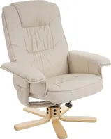 Relaxsessel Fernsehsessel Sessel ohne Hocker H56 Kunstleder MVG-  creme