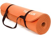 TOPLUS Verdickte Gymnastikmatte e Yogamatte rutschfest und gelenkschonend Sportmatte für Yoga Pilates Sport mit praktischem Trageband Pilatesmatte 183 * 61 * 1 cm