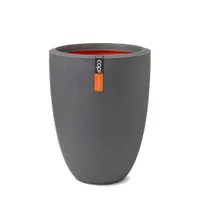 Capi Vase Urban Smooth Elegant Niedrig 36x47 cm Dunkelgrau