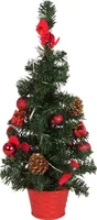 LED Deco vánoční stromek H=45cm 10 světelná dekorace Vánoce XMAS live TOP, barva: červená